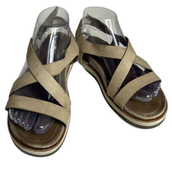 Merrell Juno Tan Nubuck Leather Backstrap Active Sandals Size 8 - Picture 3 of 10